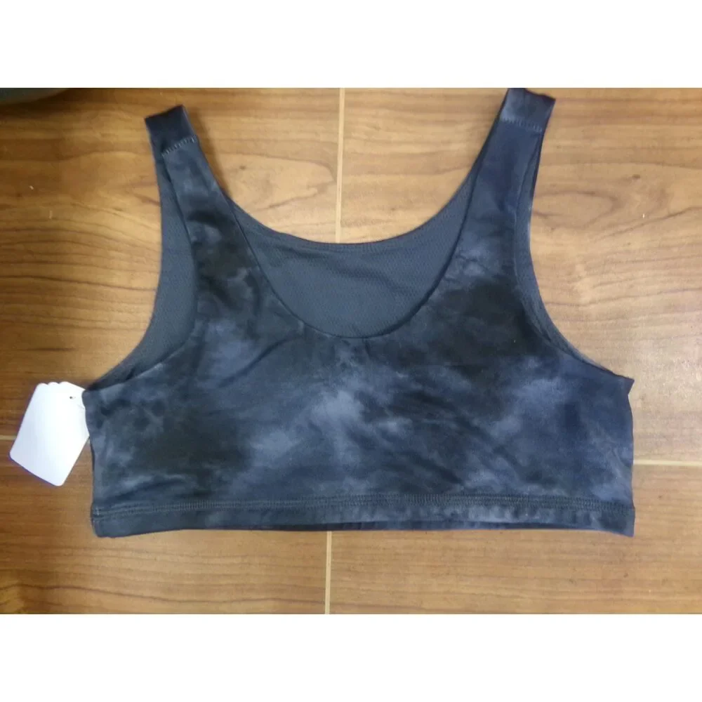 Pre-Owned Dance Sports Bra Athletic Zone Gray Large Child Jazz Cheer Dance